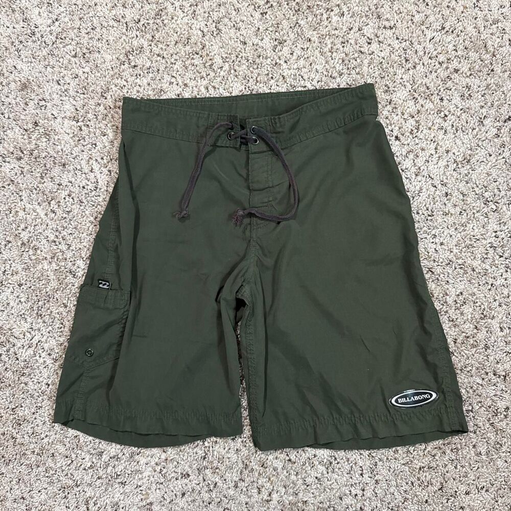 Billabong Men's Green and Khaki Shorts